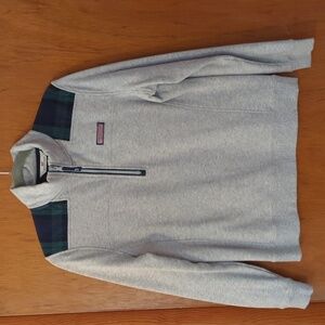 Vineyard Vines Shep Shirt quilted tartan shoulder